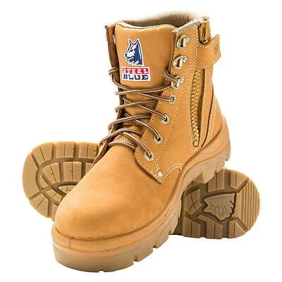 Steel Blue ‘Argyle’ 312152 Work Boots. Steel Toe Cap Safety. Zip