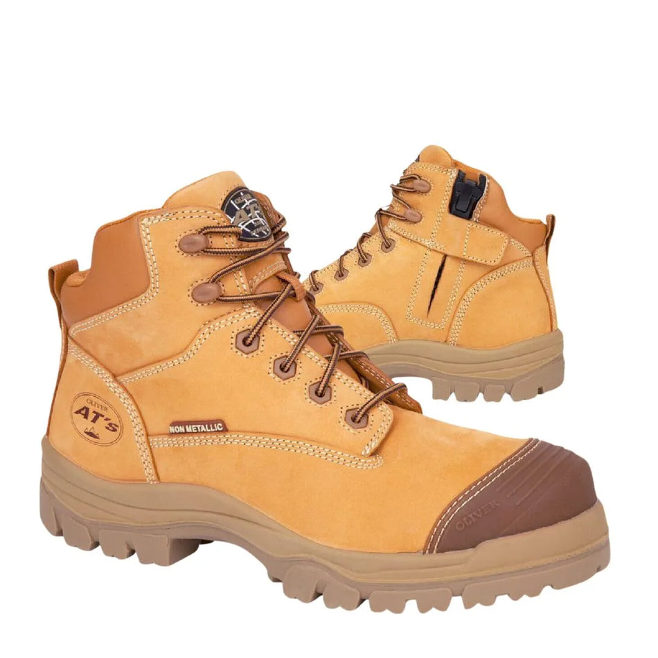 Oliver Wheat 45630z 130mm Composite Safety Toe Zip Work Boots