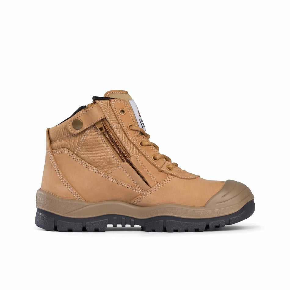 Mongrel 461050 Wheat 6′ Steel Toe Safety Work Boots + Scuff Cap