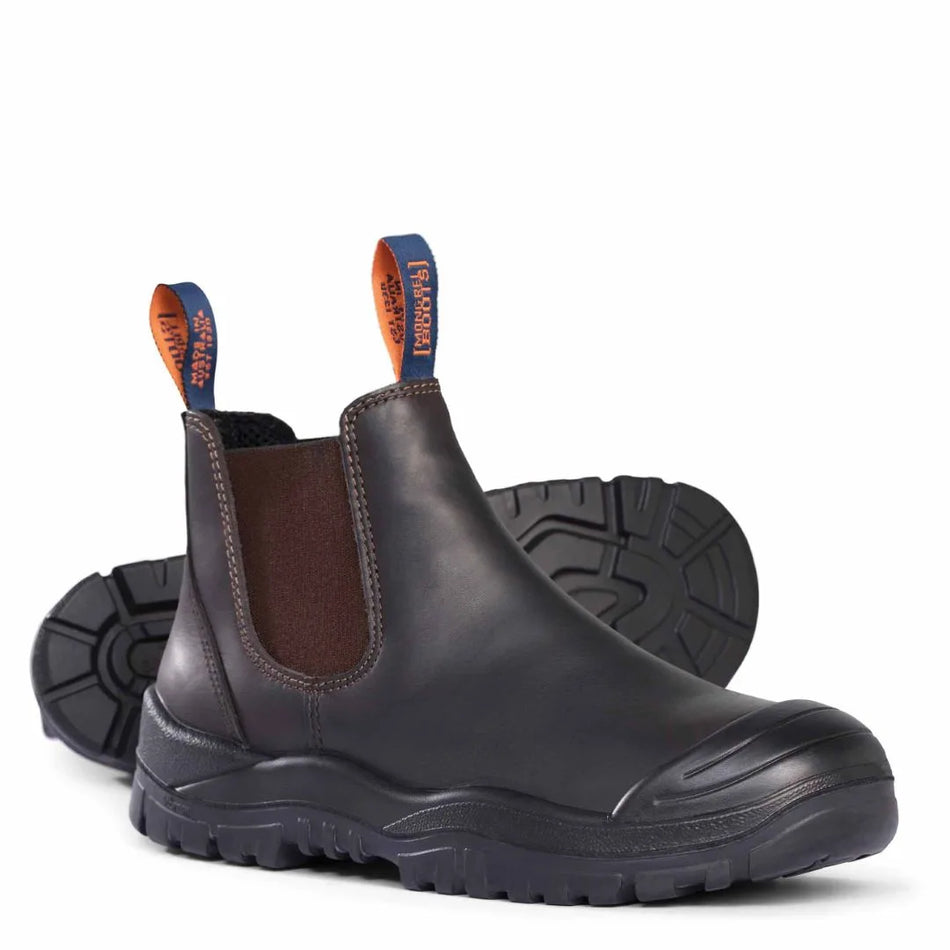 Mongrel Work Boots 545030. Steel Safety Toe Cap. Oil Kip, Elastic Sided Boot
