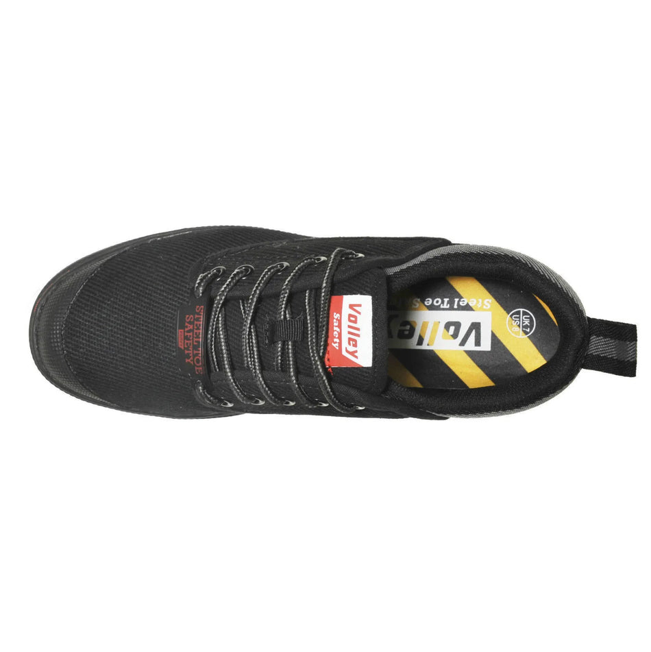 Dunlop Volley Original Black Classic Work Boots. Safety Steel Toe Cap UK Fitting