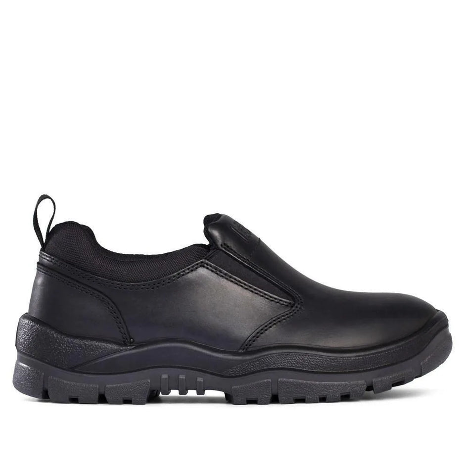 Mongrel 315085 Slip-On Executive Steel Cap Safety Shoes – Black