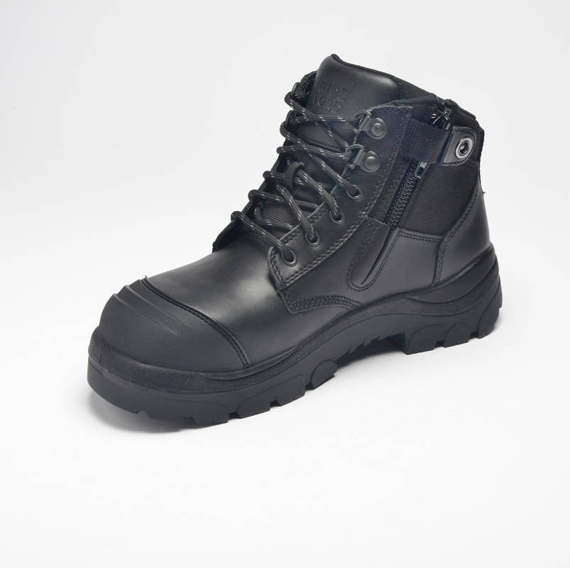 Black Oil Soft Toe - Zip - NON Safety - Wide Load