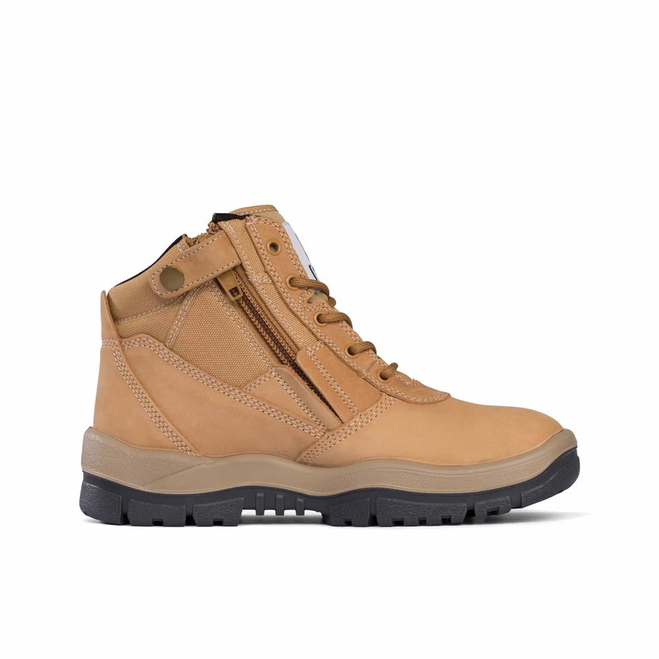 Mongrel Work Boots 961050, Wheat, Soft Toe, Non Safety, Nubuck, Zip Sider