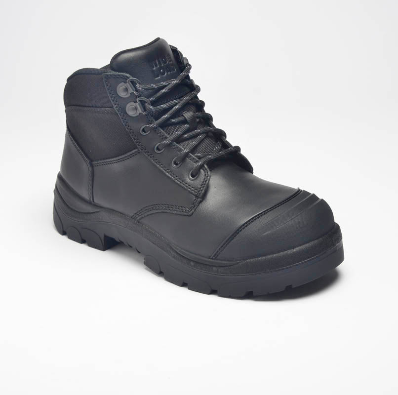 Black Oil Safety Pull On - Zip Side - Wide Load