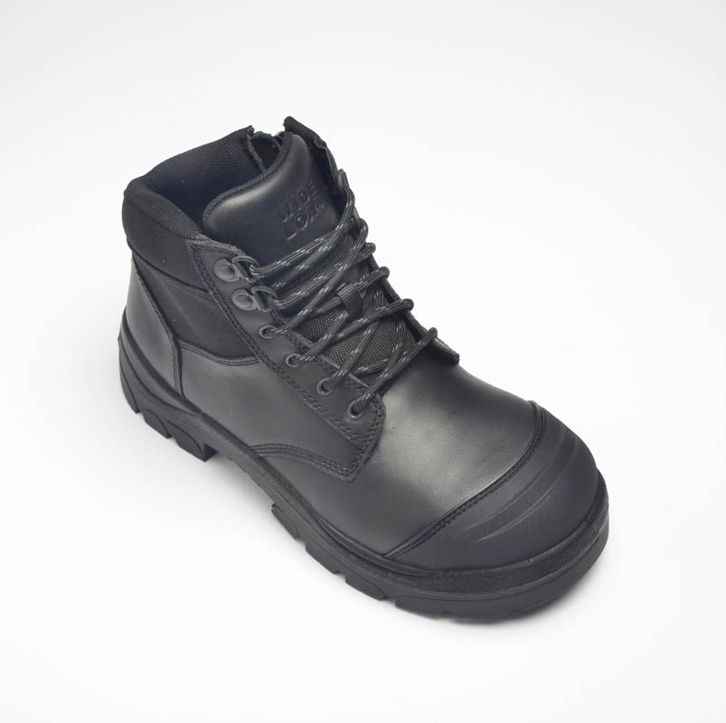 Black Oil Soft Toe - Zip - NON Safety - Wide Load