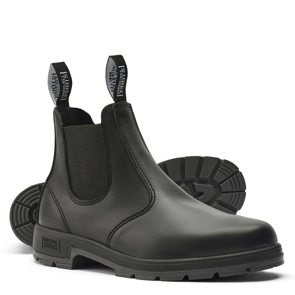 Mongrel K9 K91020 Black Lifestyle Casual Work Boots, Non Safety, Australian made
