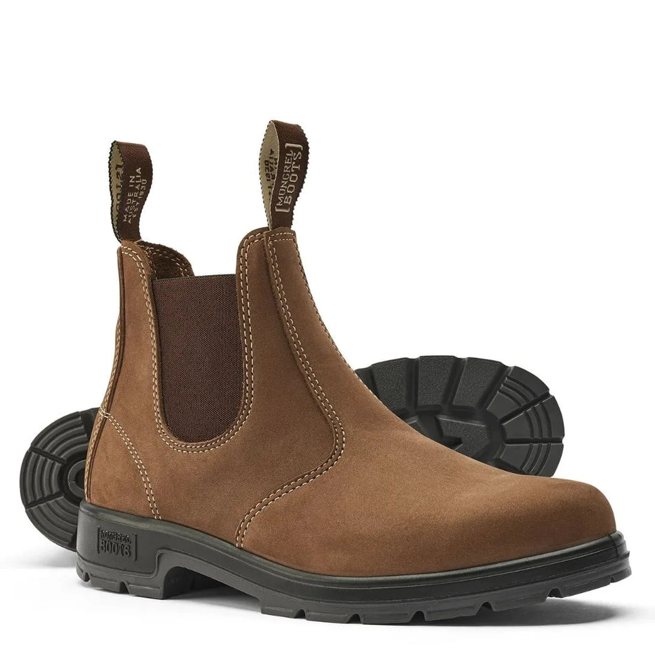 Mongrel K9 K91070 Vintage Brown , Casual Work Boots, Non Safety, Australian made